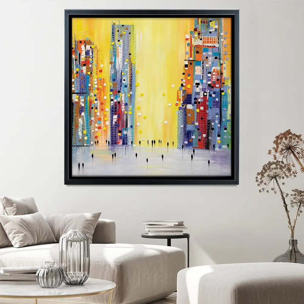 Bright Sunny Day Square Canvas Print Bright Sunny Day Square Canvas Print wall art product Ekaterina Ermilkina
