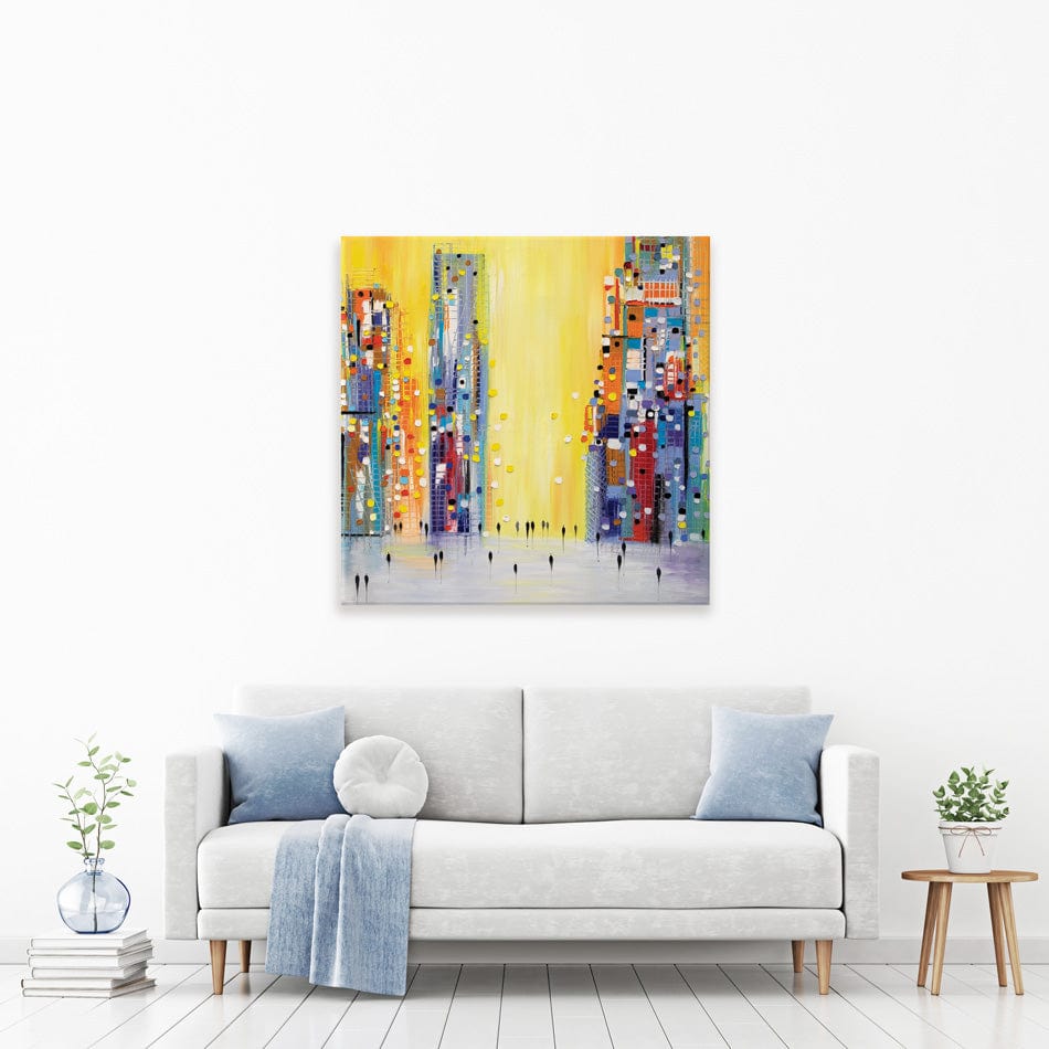 Bright Sunny Day Square Canvas Print wall art product Ekaterina Ermilkina / Independent