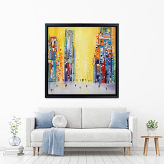 Bright Sunny Day Square Canvas Print wall art product Ekaterina Ermilkina / Independent