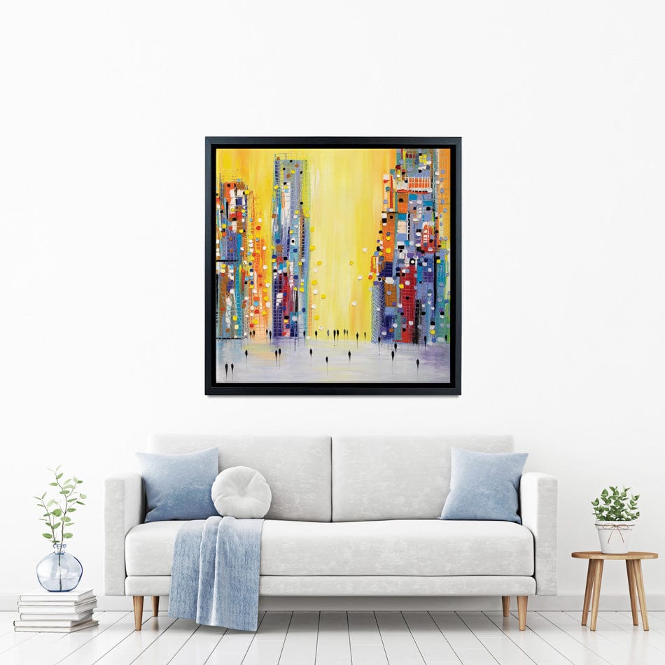 Bright Sunny Day Square Canvas Print wall art product Ekaterina Ermilkina / Independent