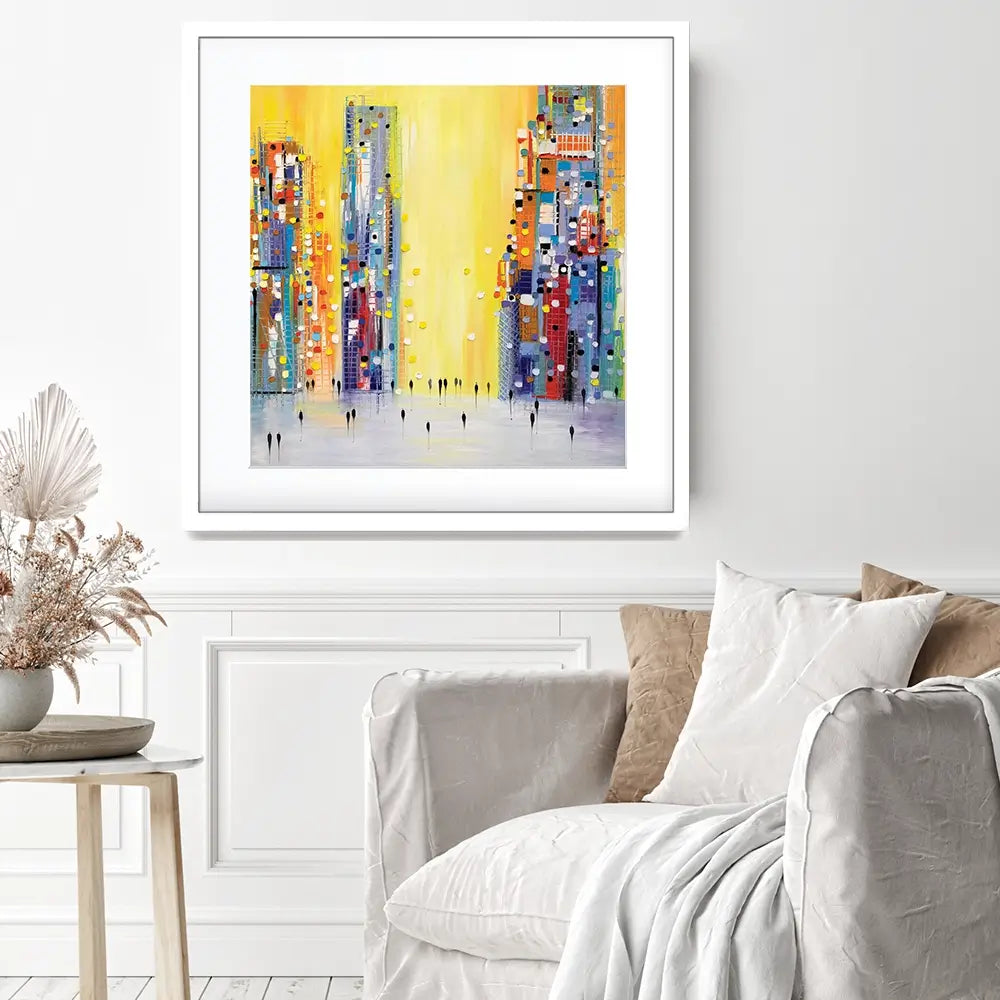 Bright Sunny Day Square Framed Art Print Bright Sunny Day Square Framed Art Print wall art product Ekaterina Ermilkina