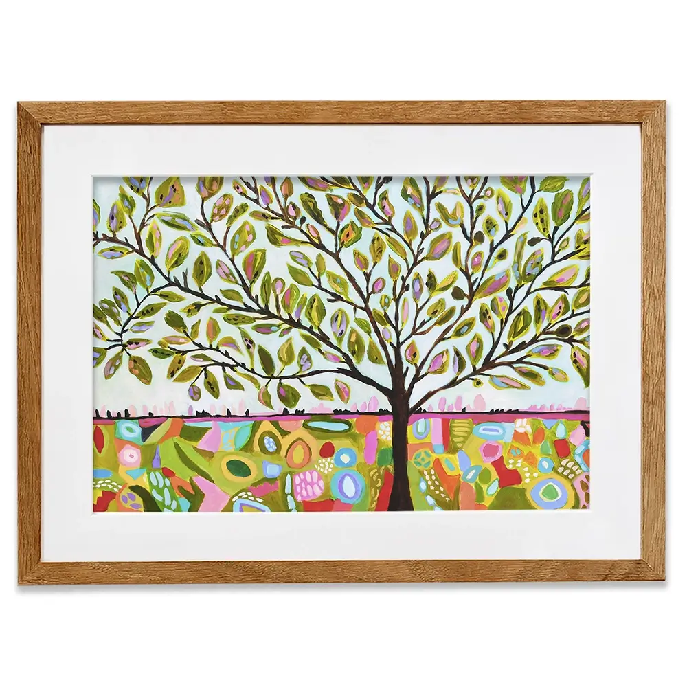 Bright Tree Framed Art Print Bright Tree Framed Art Print wall art product Karen Fields