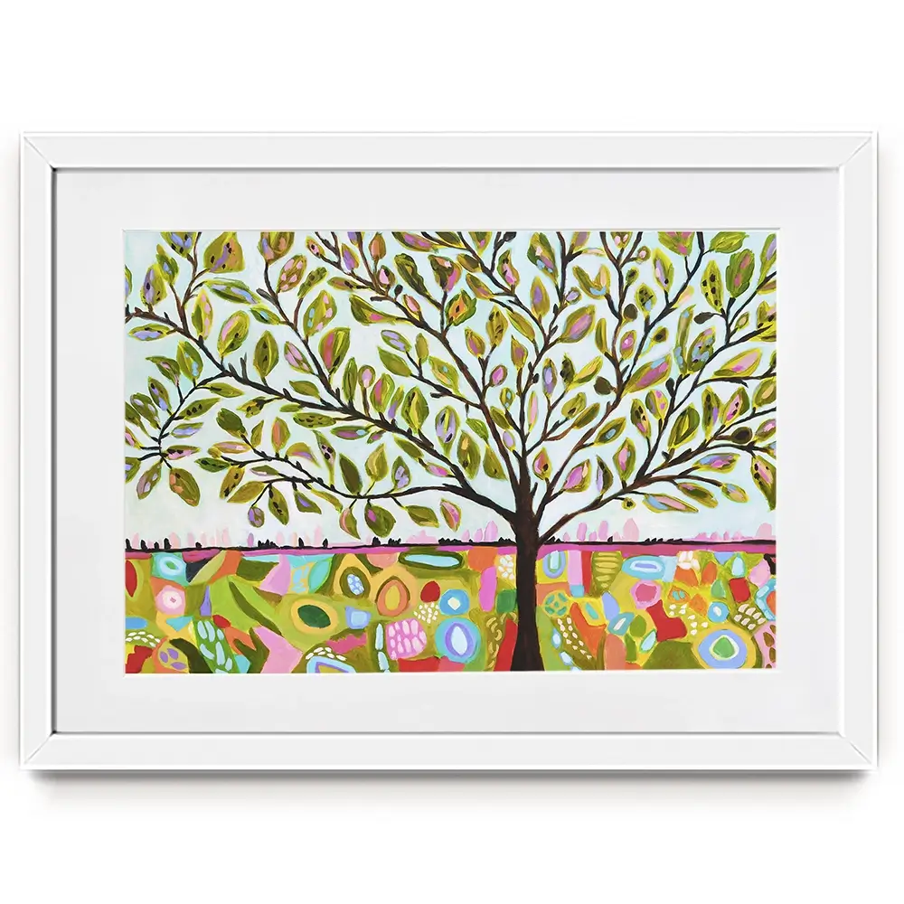 Bright Tree Framed Art Print Bright Tree Framed Art Print wall art product Karen Fields
