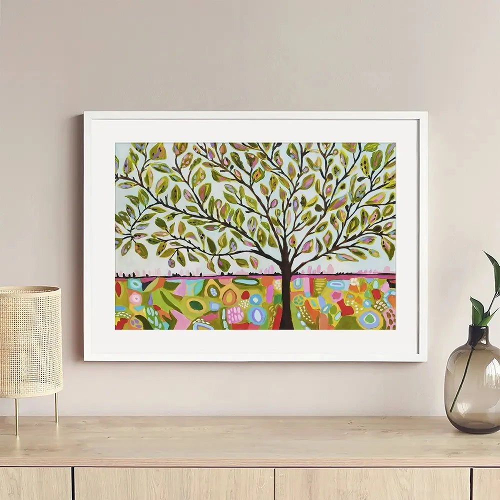 Bright Tree Framed Art Print Bright Tree Framed Art Print wall art product Karen Fields