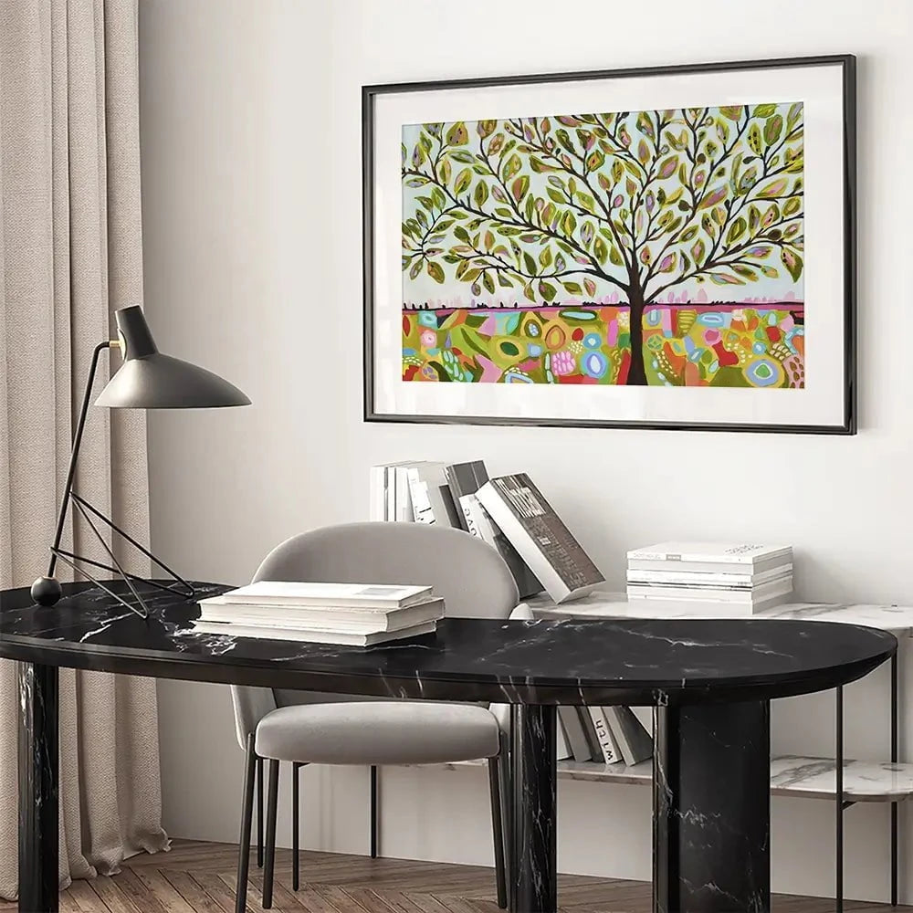 Bright Tree Framed Art Print Bright Tree Framed Art Print wall art product Karen Fields
