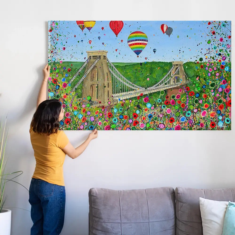 Bristol Suspension Bridge Oversized Canvas Print Bristol Suspension Bridge Oversized Canvas Print wall art product Jo Gough