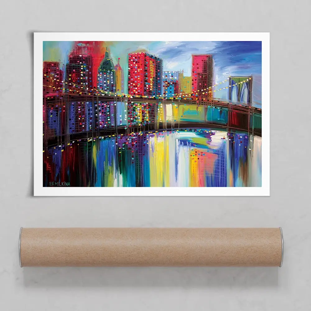 Brooklyn Bridge Art Print Brooklyn Bridge Art Print wall art product Ekaterina Ermilkina