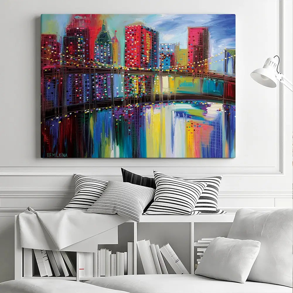 Brooklyn Bridge Canvas Print Brooklyn Bridge Canvas Print wall art product Ekaterina Ermilkina