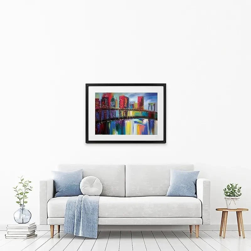 Brooklyn Bridge Framed Art Print Brooklyn Bridge Framed Art Print wall art product Ekaterina Ermilkina