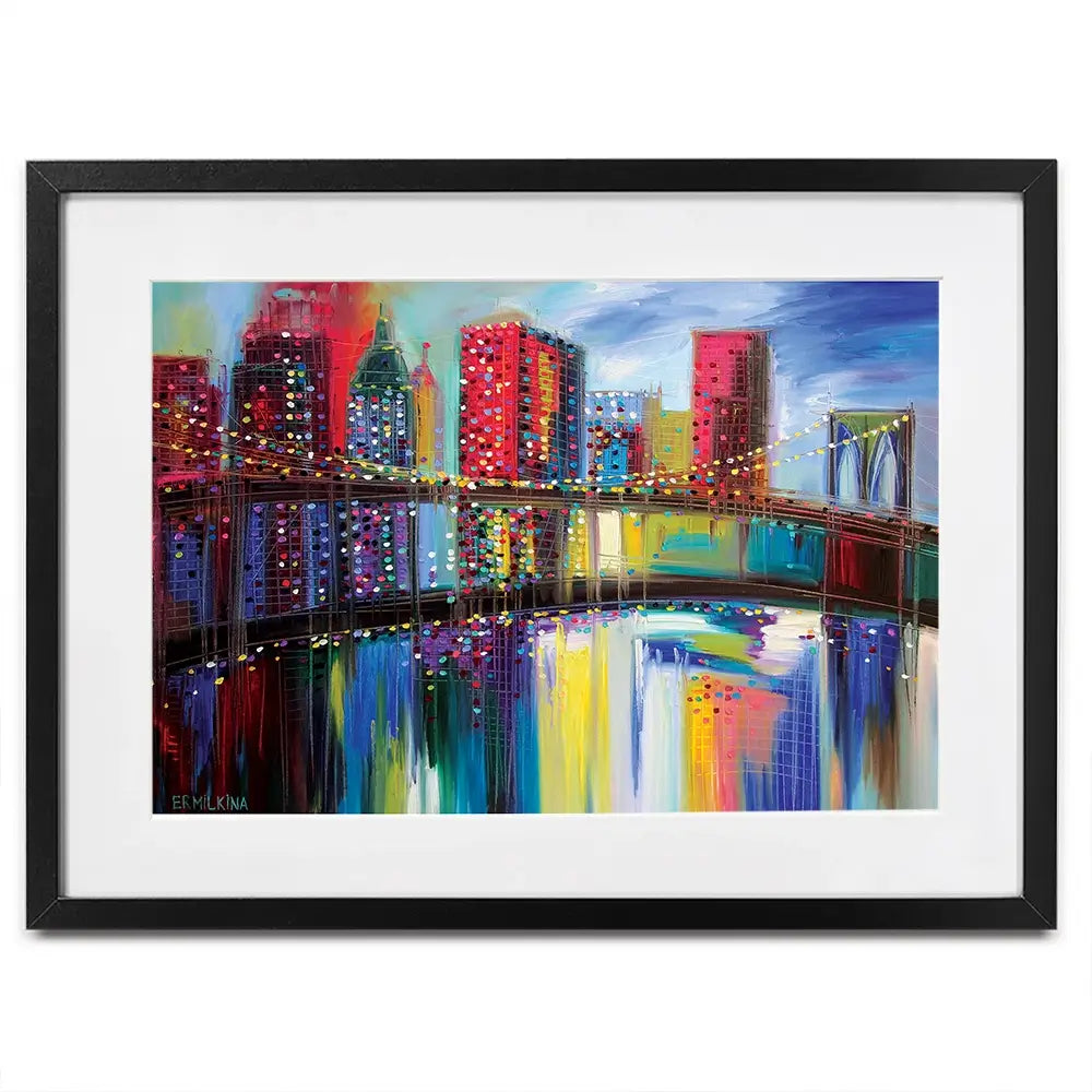 Brooklyn Bridge Framed Art Print Brooklyn Bridge Framed Art Print wall art product Ekaterina Ermilkina