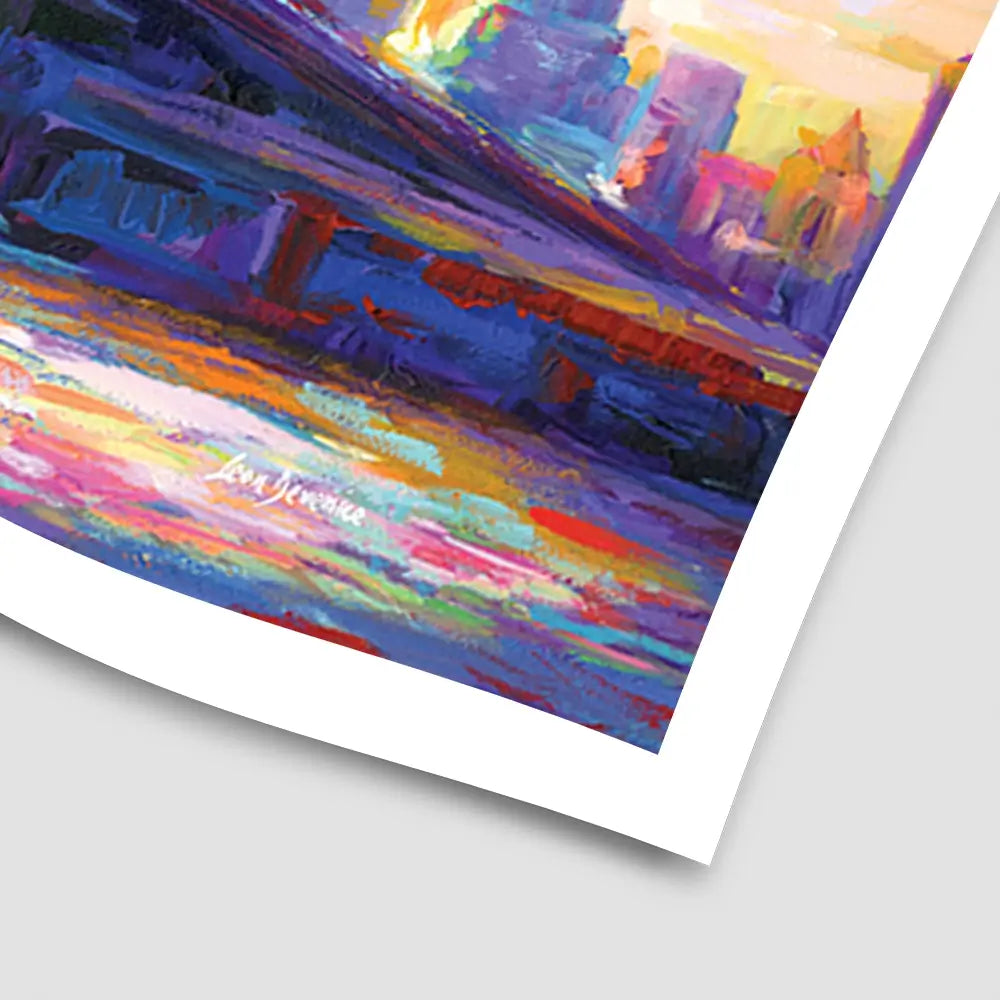 Brooklyn Bridge New York City Art Print Brooklyn Bridge New York City Art Print wall art product Leon Devenice