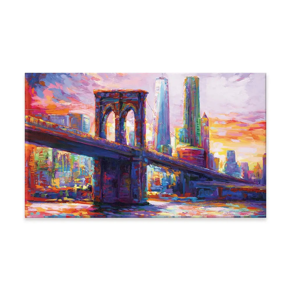 Brooklyn Bridge New York City Canvas Print Brooklyn Bridge New York City Canvas Print wall art product Leon Devenice