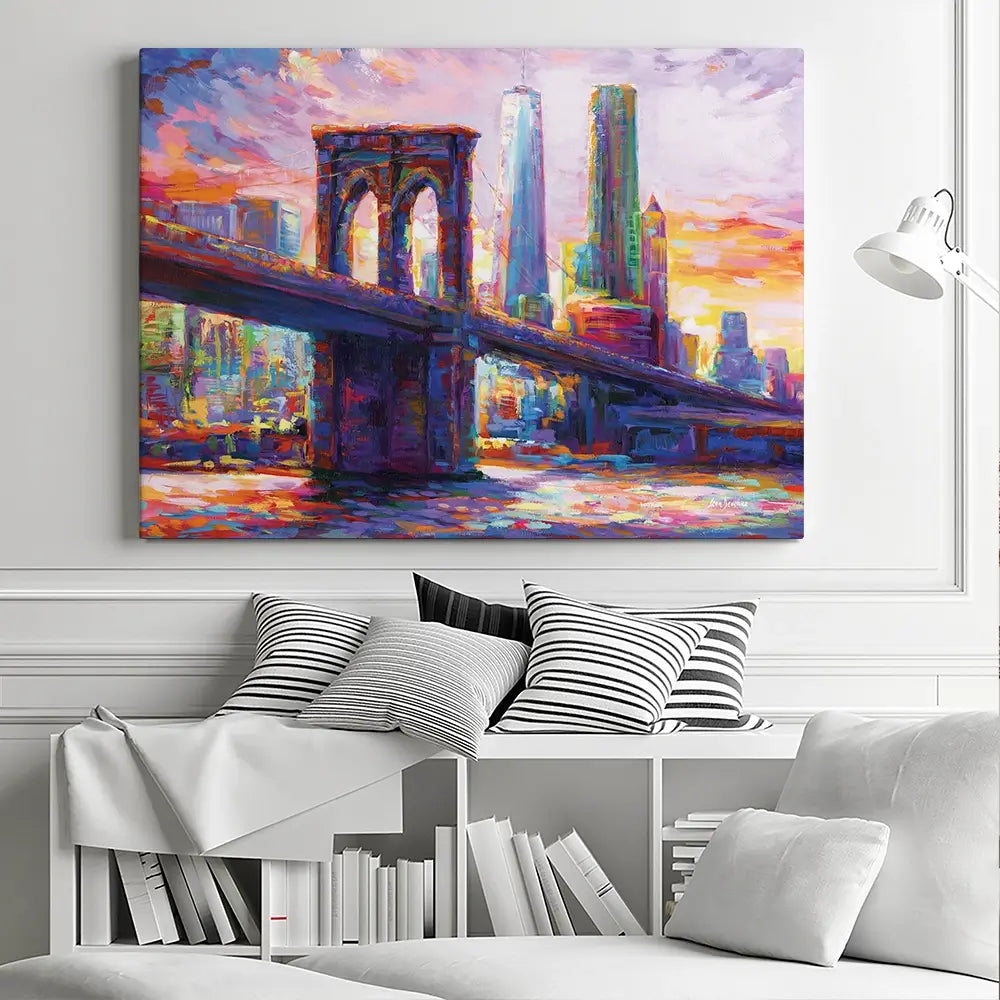 Brooklyn Bridge New York City Canvas Print Brooklyn Bridge New York City Canvas Print wall art product Leon Devenice