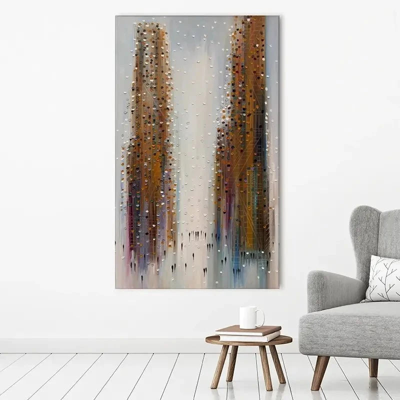Brown City Reflections Canvas Print Brown City Reflections Canvas Print wall art product Ekaterina Ermilkina