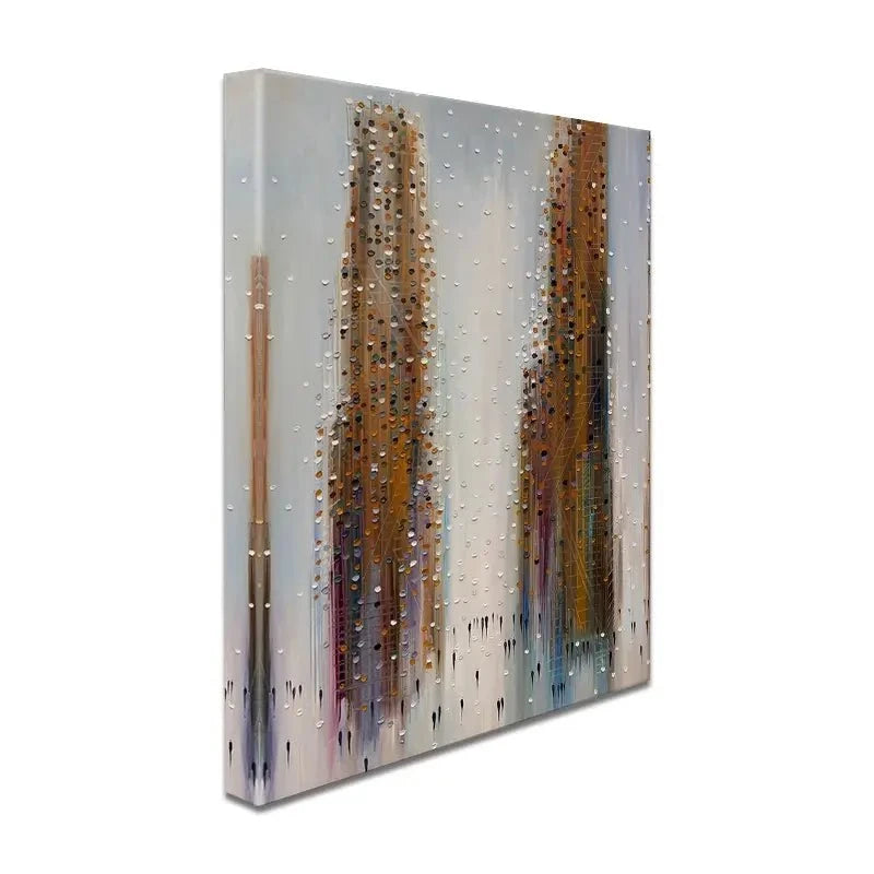 Brown City Reflections Canvas Print Brown City Reflections Canvas Print wall art product Ekaterina Ermilkina