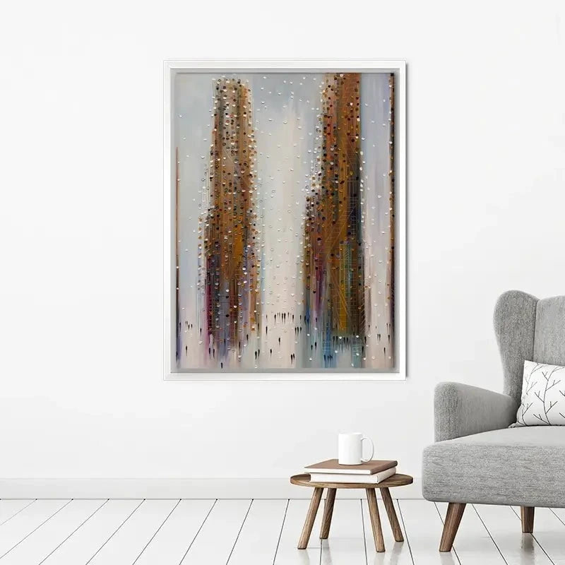 Brown City Reflections Canvas Print Brown City Reflections Canvas Print wall art product Ekaterina Ermilkina