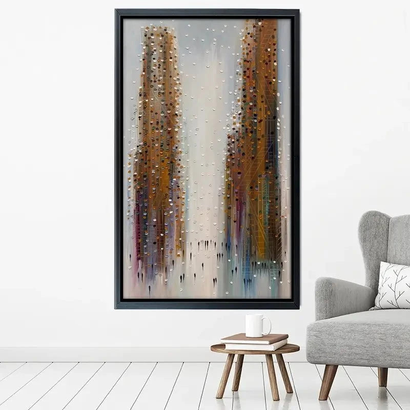Brown City Reflections Canvas Print Brown City Reflections Canvas Print wall art product Ekaterina Ermilkina