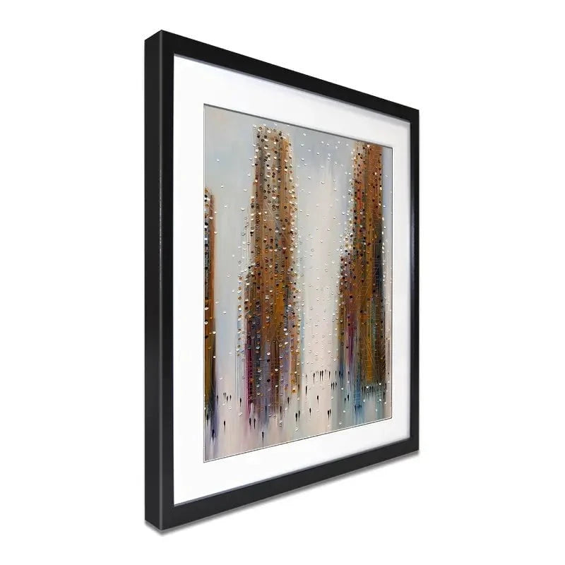 Brown City Reflections Framed Art Print Brown City Reflections Framed Art Print wall art product Ekaterina Ermilkina