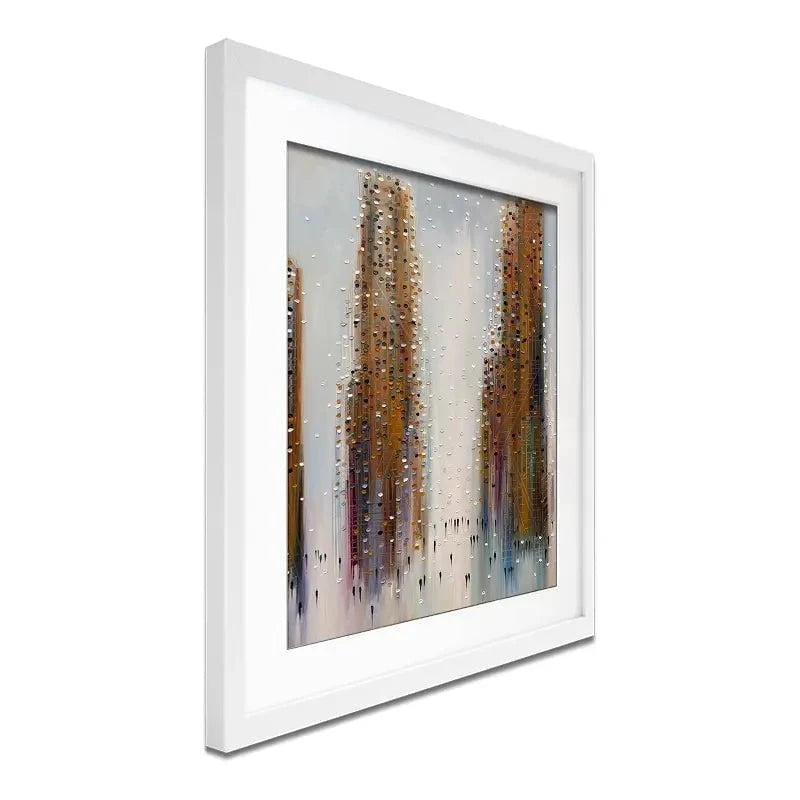 Brown City Reflections Framed Art Print Brown City Reflections Framed Art Print wall art product Ekaterina Ermilkina