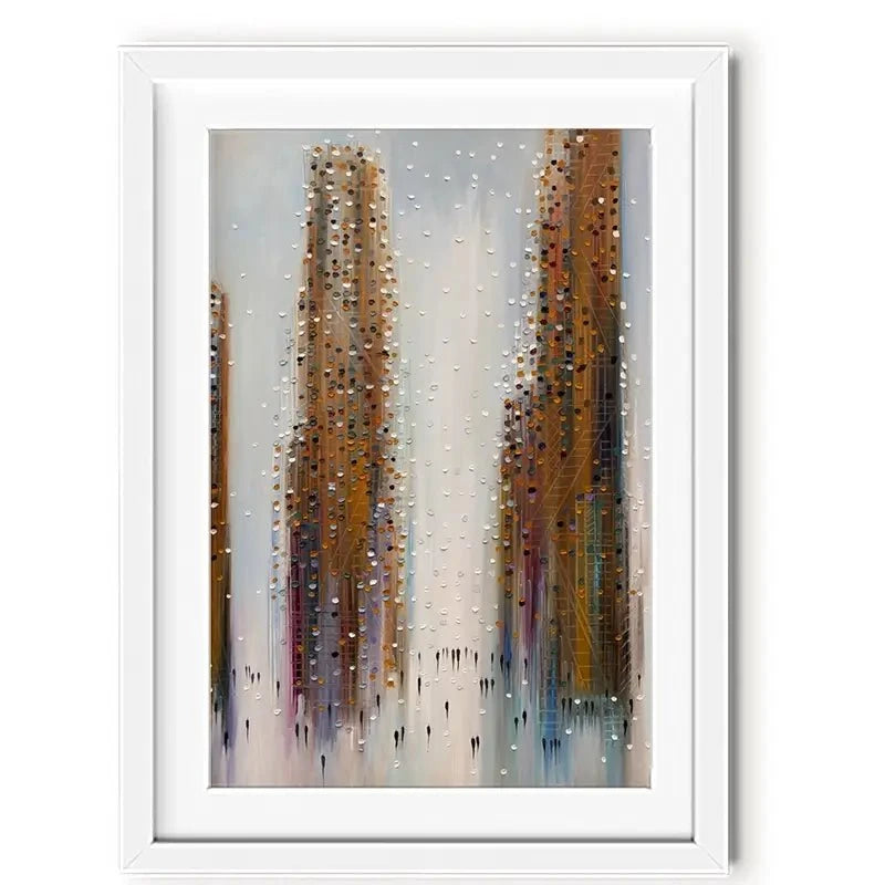 Brown City Reflections Framed Art Print Brown City Reflections Framed Art Print wall art product Ekaterina Ermilkina