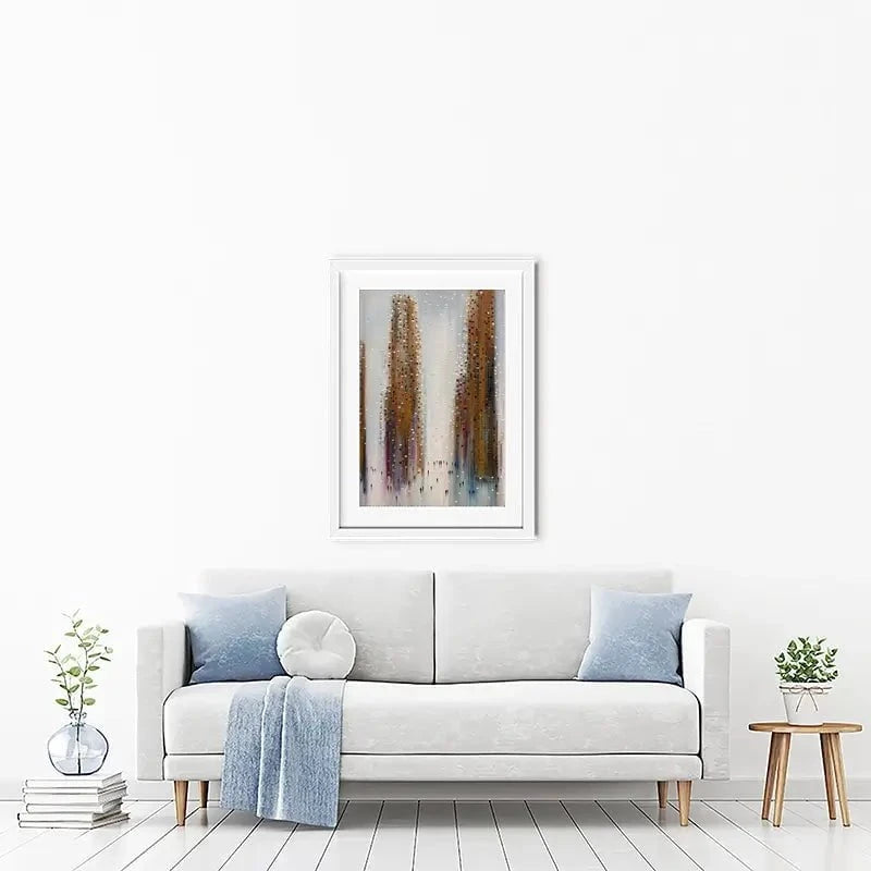 Brown City Reflections Framed Art Print Brown City Reflections Framed Art Print wall art product Ekaterina Ermilkina