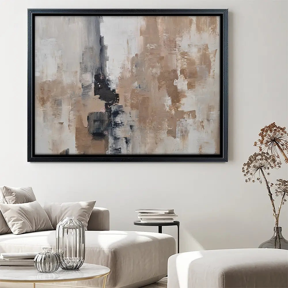 Brown Grey Blend Canvas Print Brown Grey Blend Canvas Print wall art product Art Print Shop