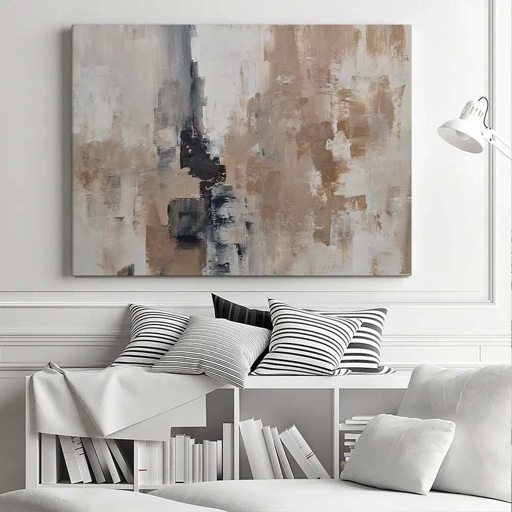 Brown Grey Blend Canvas Print Brown Grey Blend Canvas Print wall art product Art Print Shop