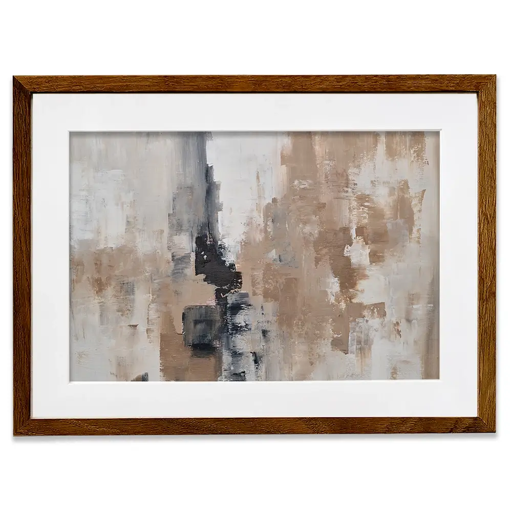Brown Grey Blend Framed Art Print Brown Grey Blend Framed Art Print wall art product Art Print Shop
