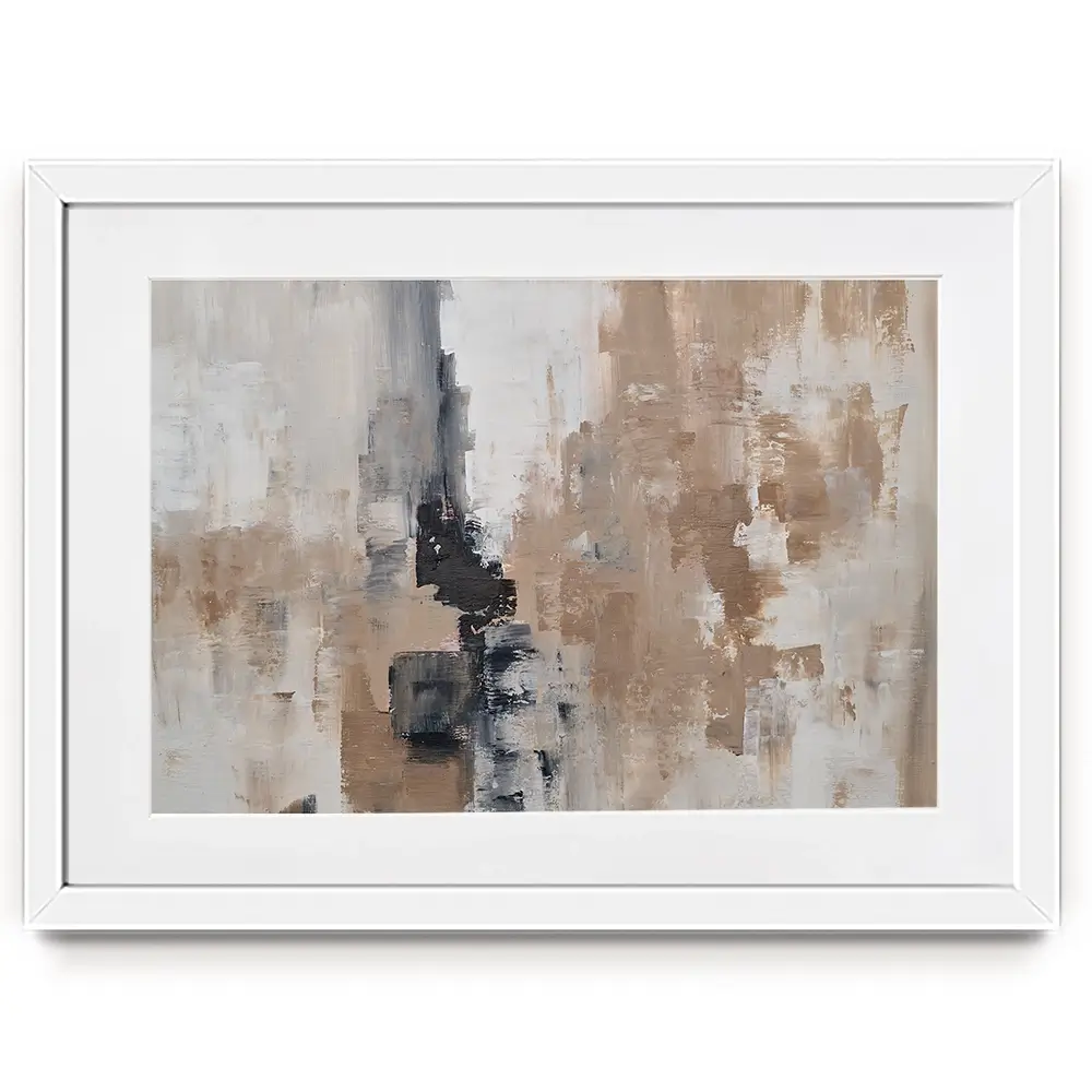 Brown Grey Blend Framed Art Print Brown Grey Blend Framed Art Print wall art product Art Print Shop
