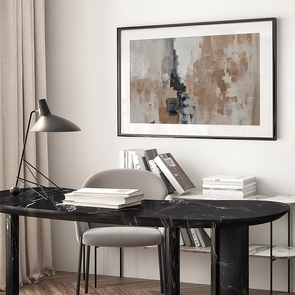 Brown Grey Blend Framed Art Print Brown Grey Blend Framed Art Print wall art product Art Print Shop