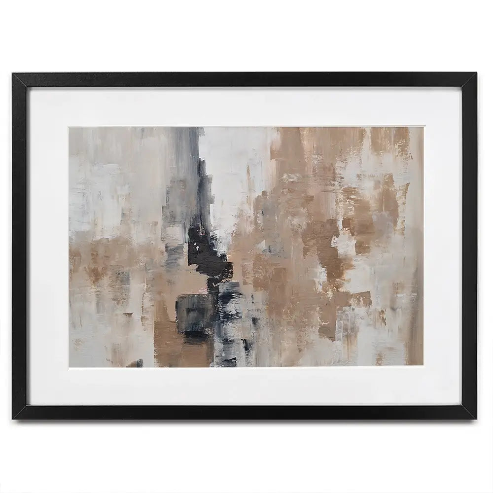 Brown Grey Blend Framed Art Print Brown Grey Blend Framed Art Print wall art product Art Print Shop