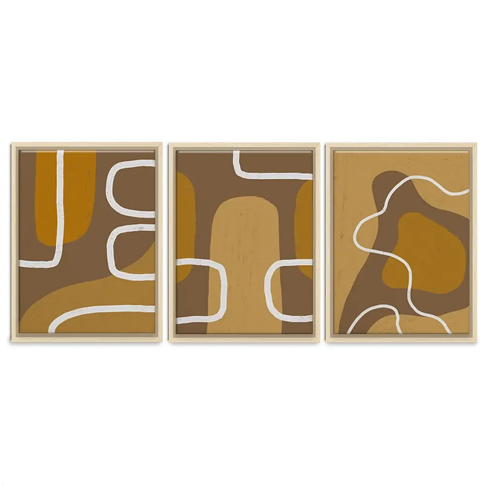 Brown Trio Canvas Print Brown Trio Canvas Print wall art product Yuli Saputra