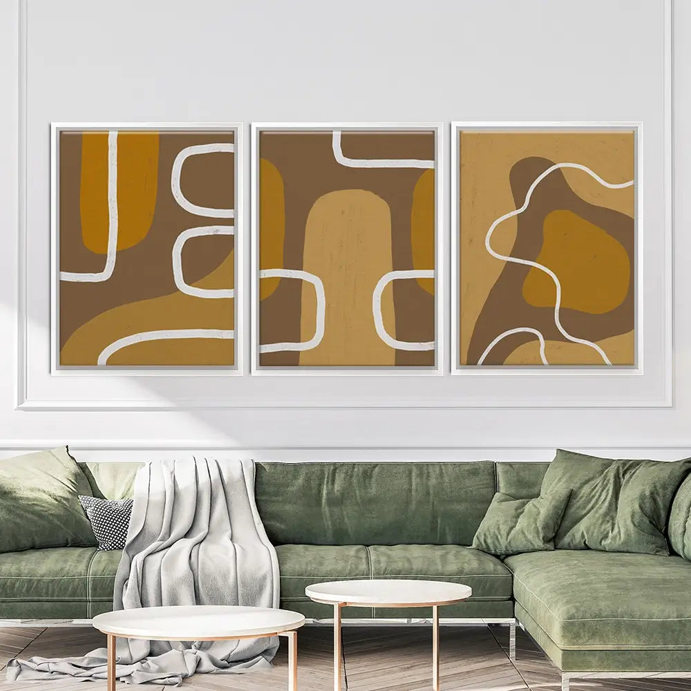 Brown Trio Canvas Print Brown Trio Canvas Print wall art product Yuli Saputra