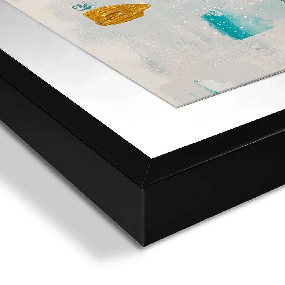 Brushstrokes In Blue Framed Art Print Trio Brushstrokes In Blue Framed Art Print Trio wall art product Elizabeth White