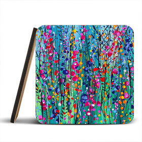 Bryony Coaster Set Rainbow Soul Tree Coaster Set | Rainbow Soul Tree Art Coasters wall art product Scarlet Sky Studio