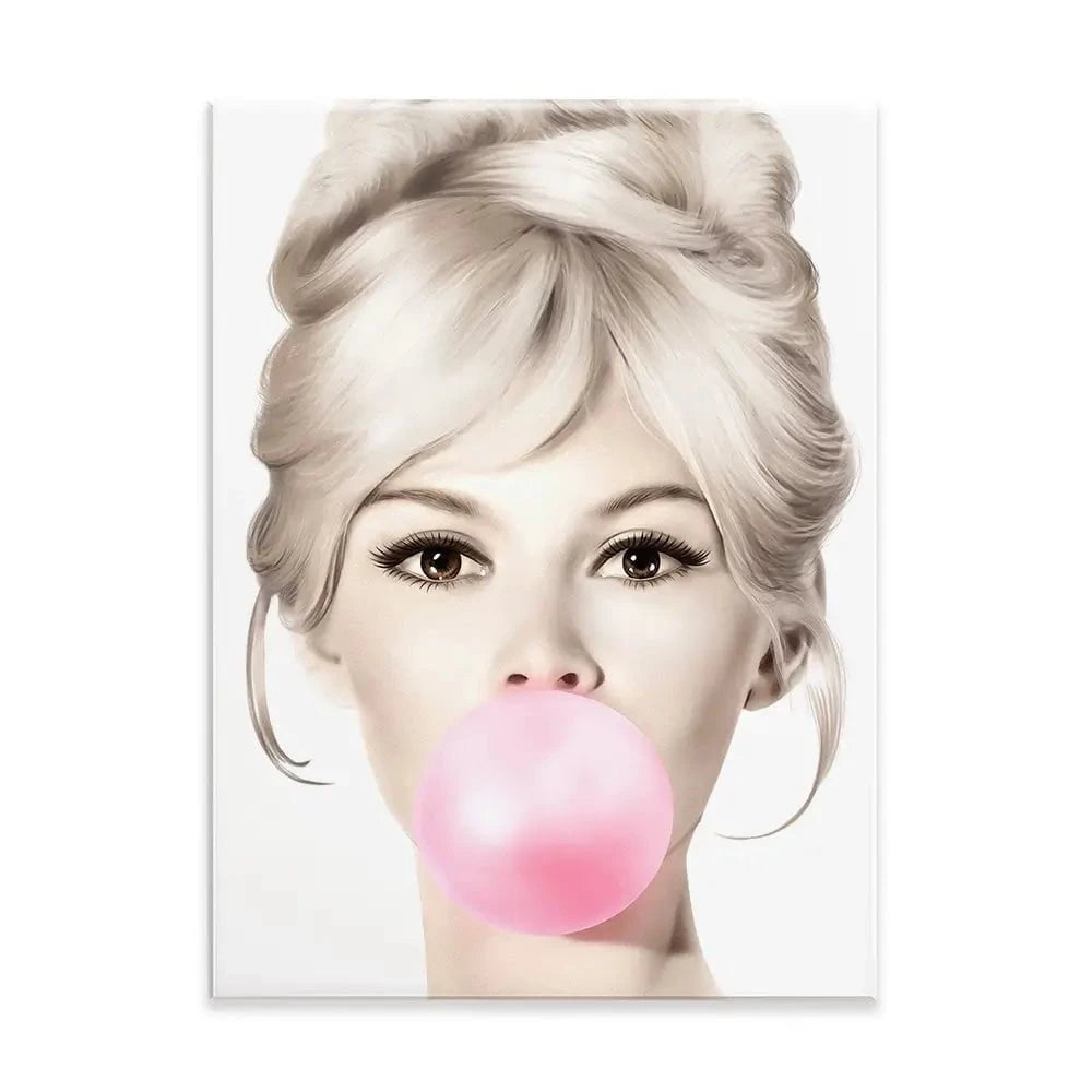 Bubblegum 3 Canvas Print Bubblegum 3 Canvas Print wall art product Art Print Shop