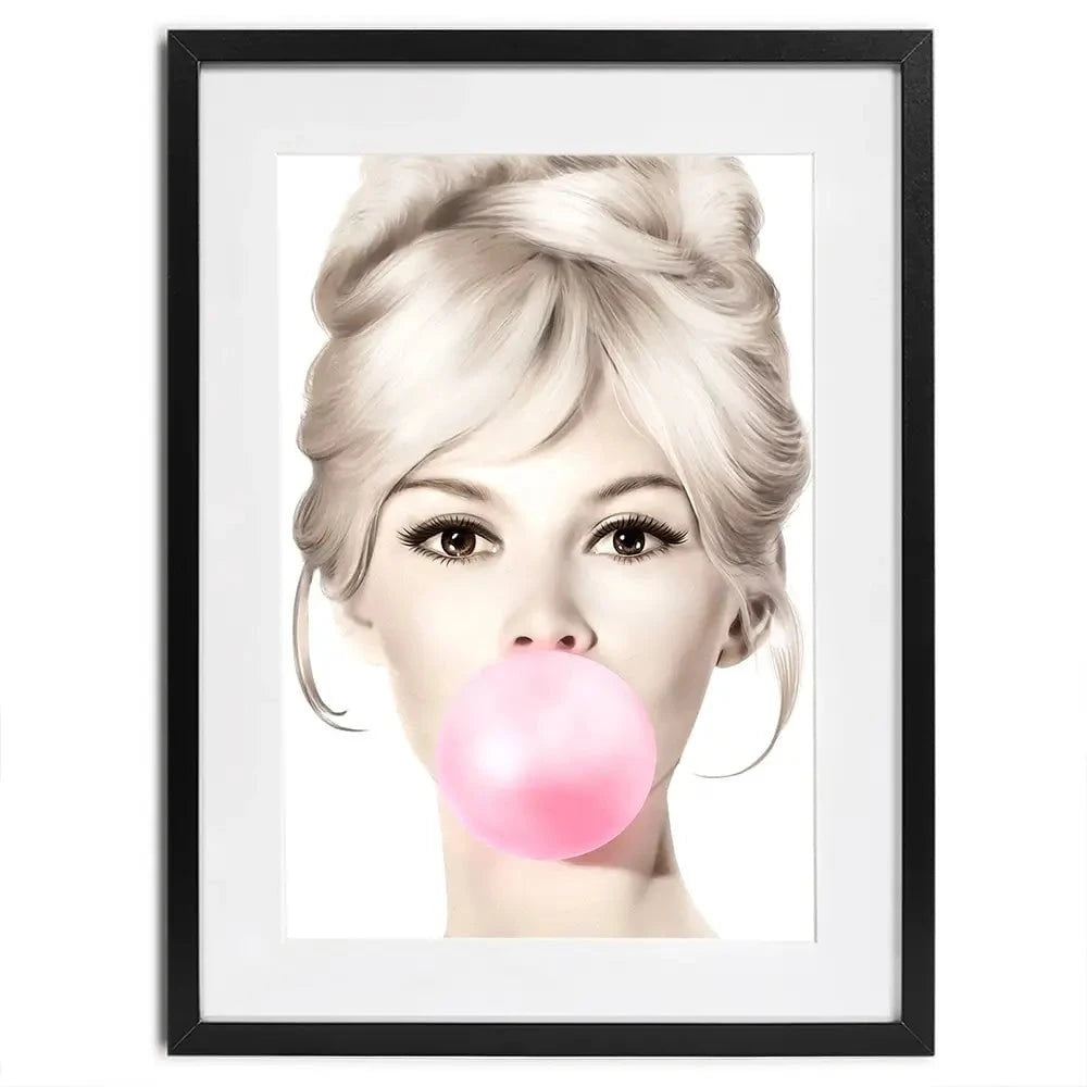 Bubblegum 3 Framed Art Print Bubblegum 3 Framed Art Print wall art product Art Print Shop