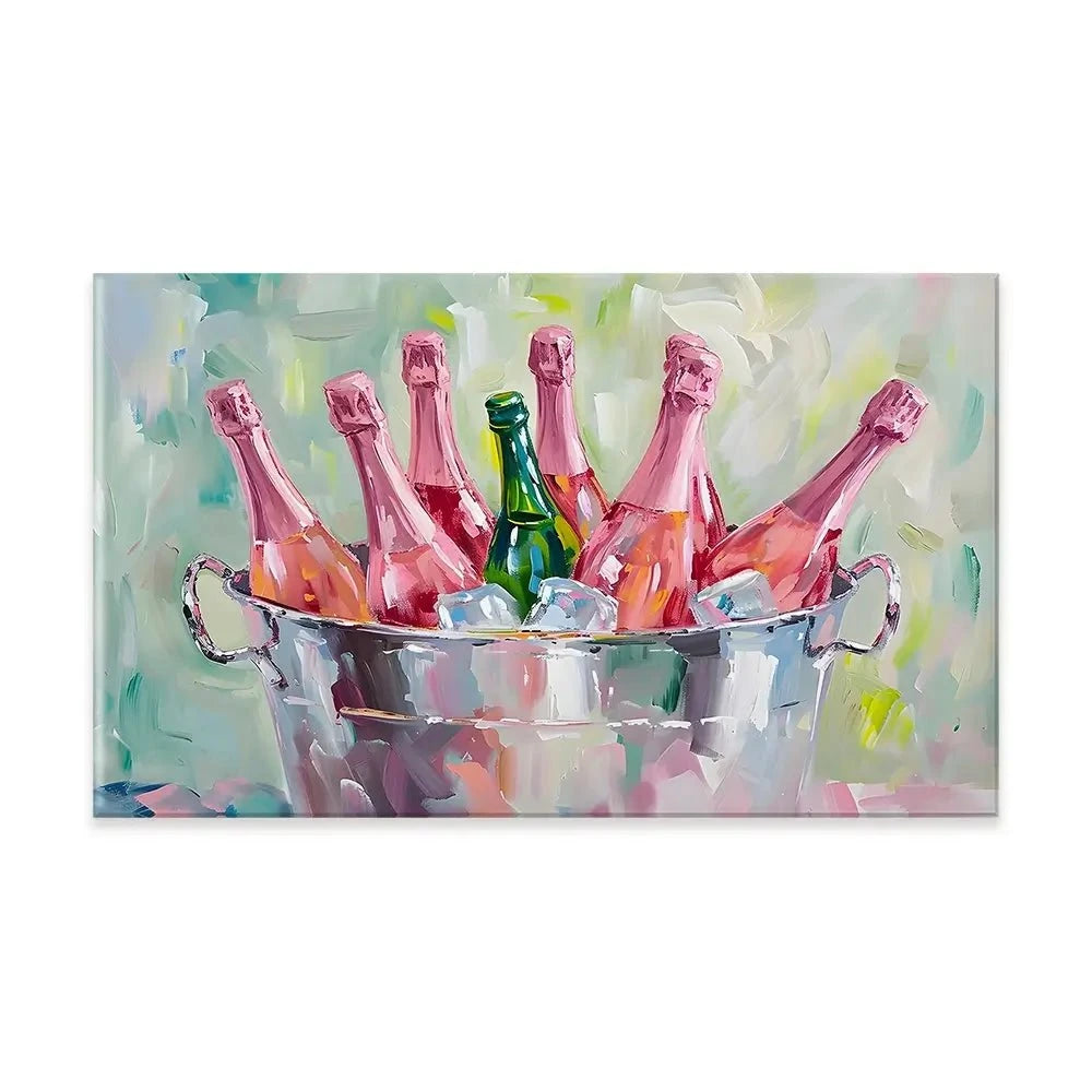 Bucket Of Bottles Canvas Print Bucket Of Bottles Canvas Print wall art product Art Print Shop
