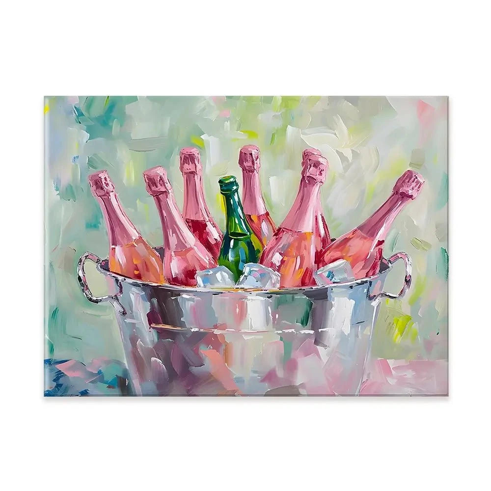 Bucket Of Bottles Canvas Print Bucket Of Bottles Canvas Print wall art product Art Print Shop
