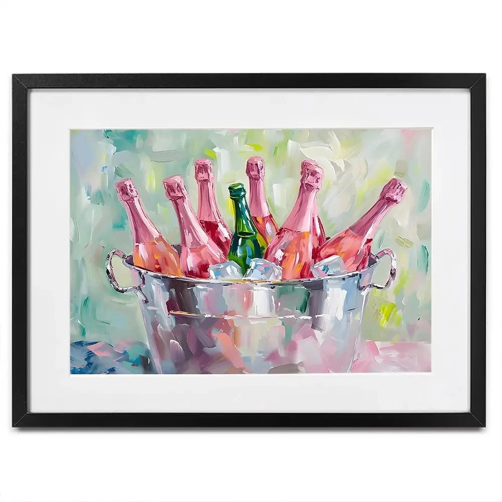 Bucket Of Bottles Framed Art Print Bucket Of Bottles Framed Art Print wall art product Art Print Shop