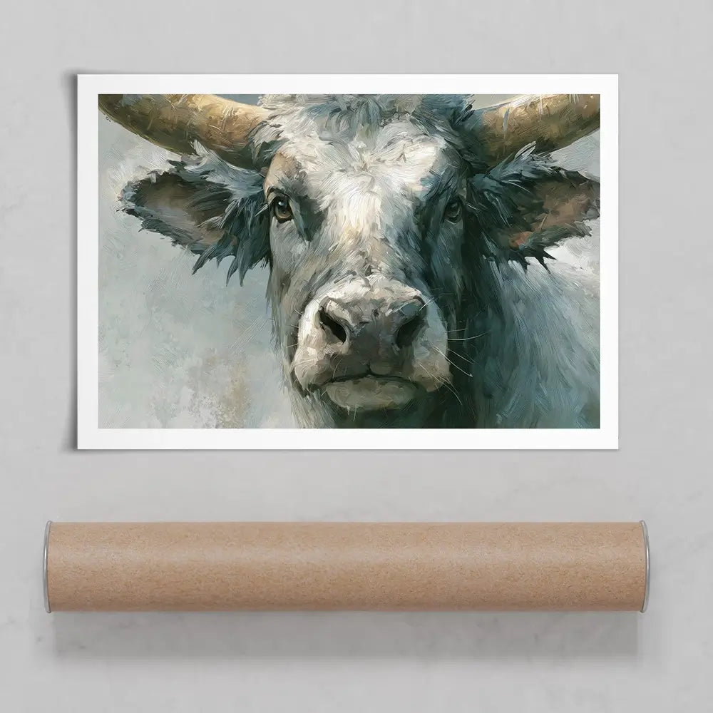 Bull Art Print Bull Art Print wall art product Petal Prints Design - Independent