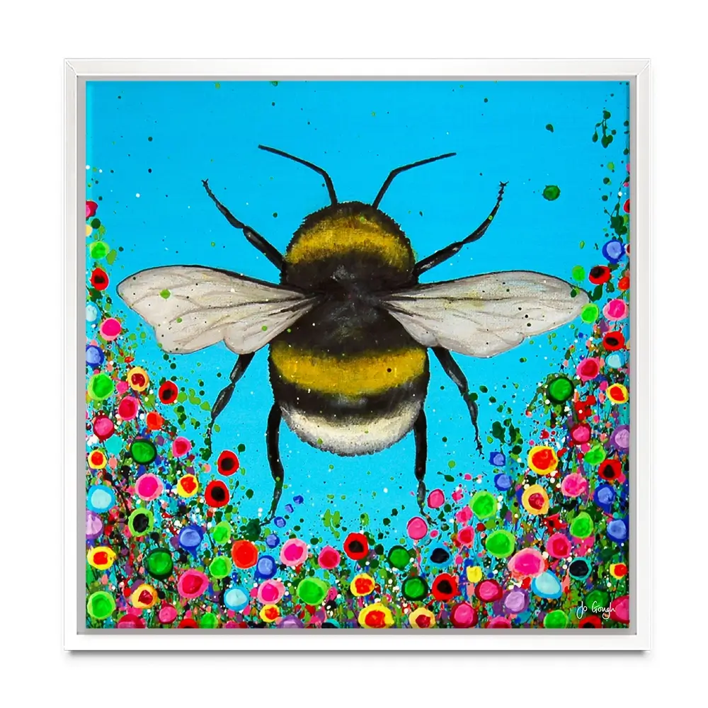 Bumblebee Flowers Canvas Print Bumblebee Flowers Canvas Print wall art product Jo Gough