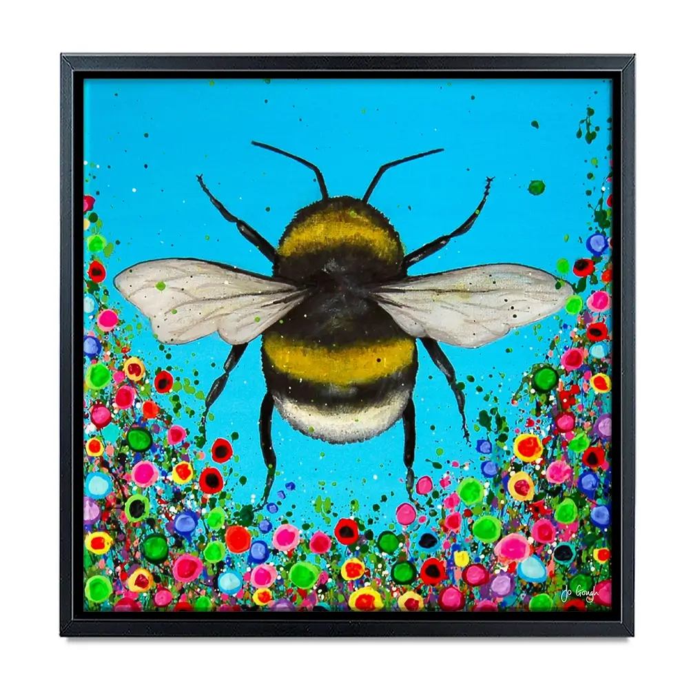 Bumblebee Flowers Canvas Print Bumblebee Flowers Canvas Print wall art product Jo Gough
