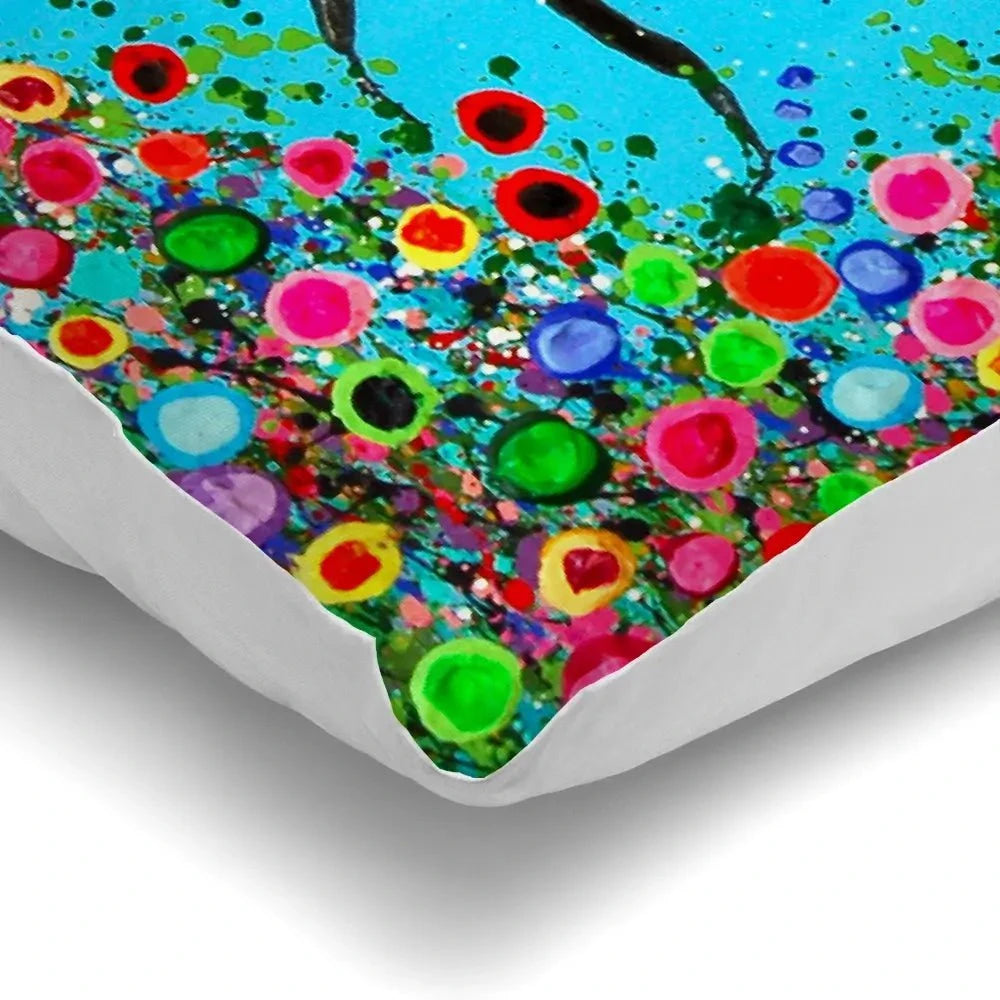 Bumblebee Flowers Cushion Bumblebee Flowers Cushion wall art product Jo Gough