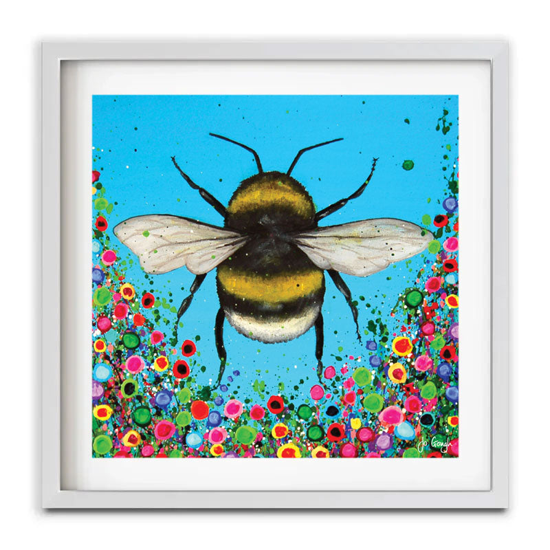 Bumblebee Flowers Framed Art Print Bumblebee Flowers Framed Art Print wall art product Jo Gough