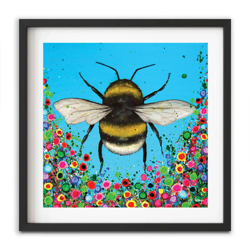 Bumblebee Flowers Framed Art Print Bumblebee Flowers Framed Art Print wall art product Jo Gough