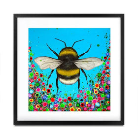 Bumblebee Flowers Framed Art Print Bumblebee Flowers Framed Art Print wall art product Jo Gough