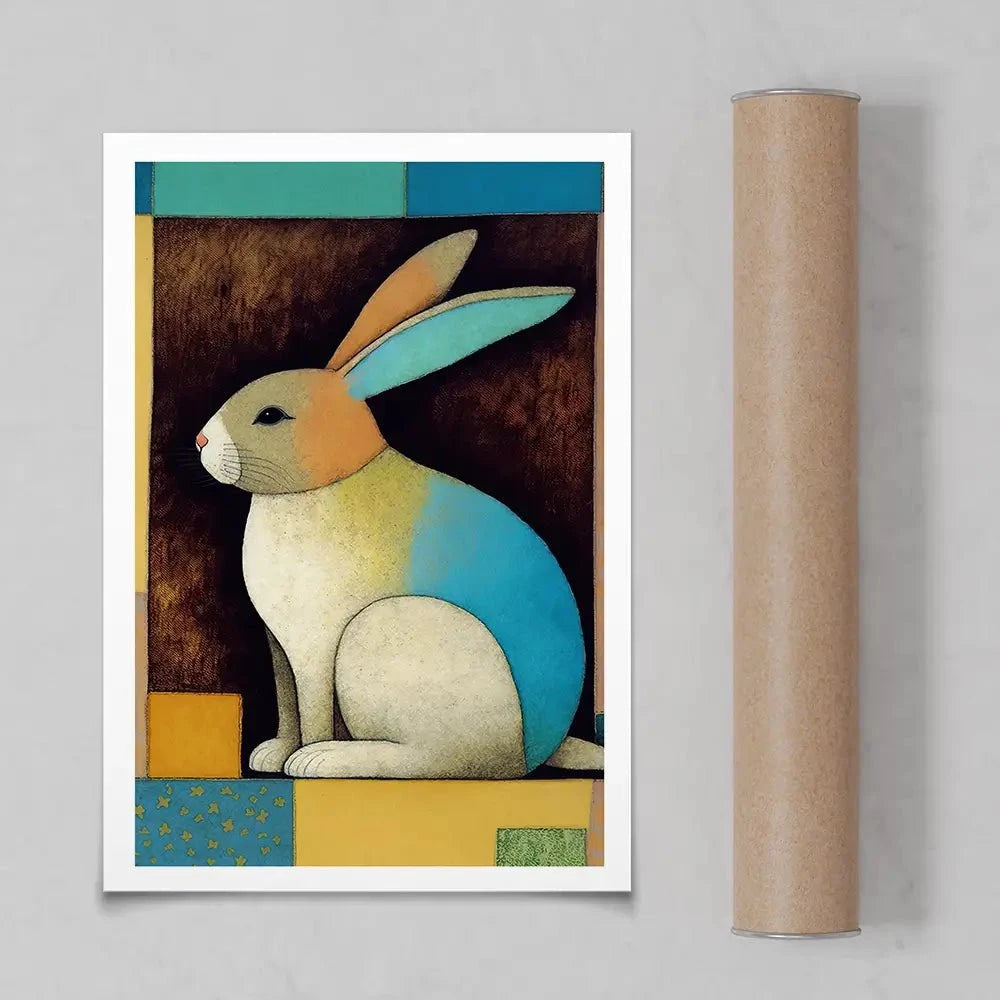 Bunny In The Box Art Print Bunny In The Box Art Print wall art product Treechild