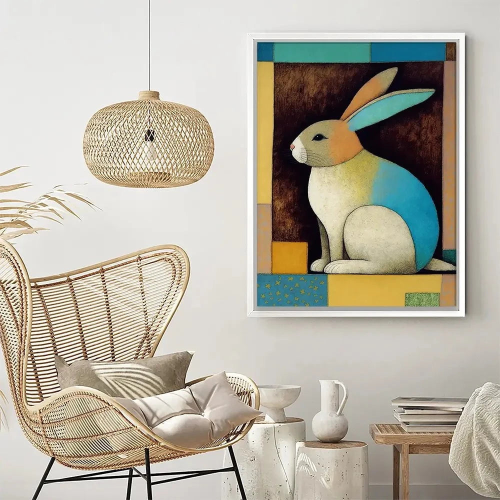 Bunny In The Box Canvas Print Bunny In The Box Canvas Print wall art product Treechild