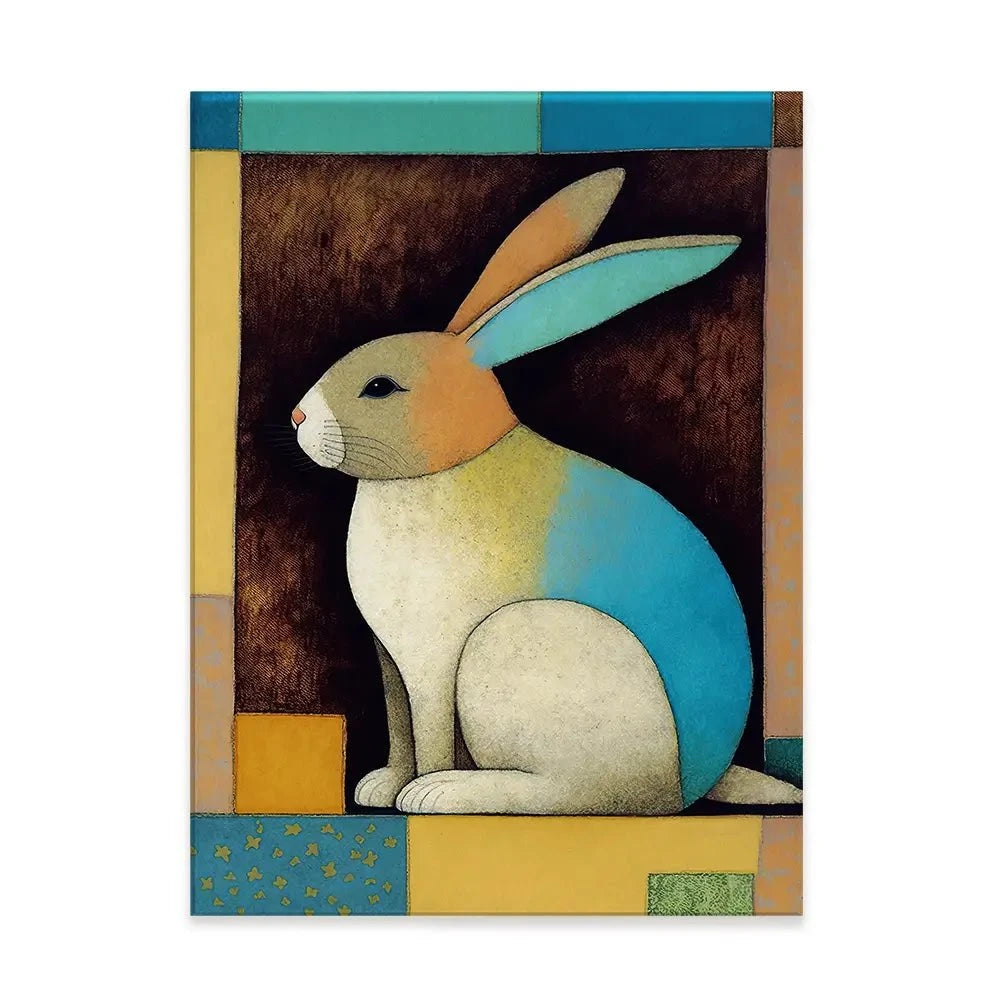 Bunny In The Box Canvas Print Bunny In The Box Canvas Print wall art product Treechild